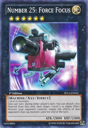 Number 25: Force Focus (Starfoil) (Starfoil Rare) [SP14-EN026] 1st Edition