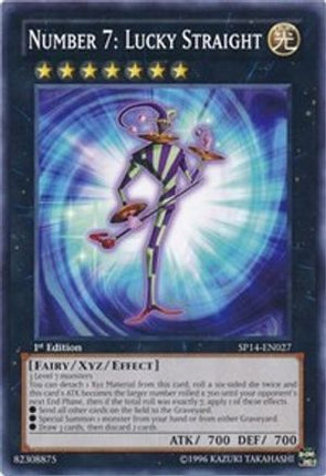 Number 7: Lucky Straight (Common / Short Print) [SP14-EN027] 1st Edition