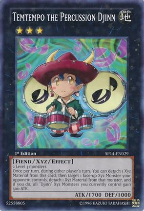 Temtempo the Percussion Djinn (Starfoil) (Starfoil Rare) [SP14-EN029] 1st Edition