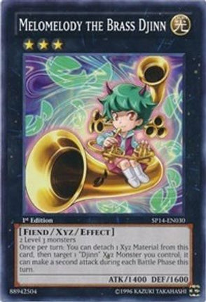 Melomelody the Brass Djinn (Common / Short Print) [SP14-EN030] 1st Edition