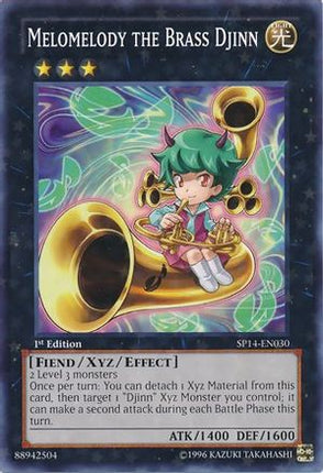 Melomelody the Brass Djinn (Starfoil) (Starfoil Rare) [SP14-EN030] 1st Edition