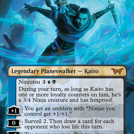 Kaito, Bane of Nightmares (Borderless) [Duskmourn: House of Horror] Foil