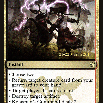 Kolaghan's Command [Dragons of Tarkir Promos] Prerelease Foil