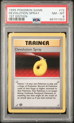 1999 Pokemon Game Devolution #72 Spray 1st Edition PSA NM 8