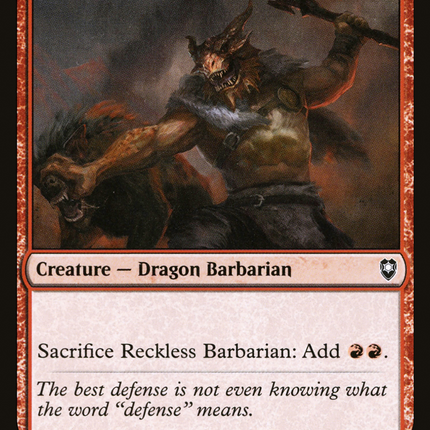 Reckless Barbarian [The List]