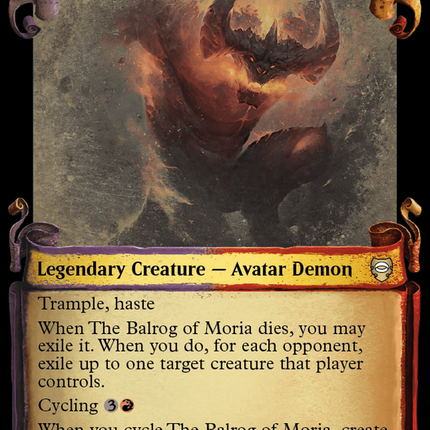 The Balrog of Moria (Showcase) [Tales of Middle-earth Commander]