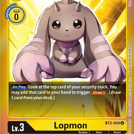 Lopmon [BT3-034] (Event Pack 4) [Release Special Booster Promos]