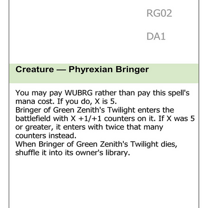 Bringer of Green Zenith's Twilight [Unknown Event]