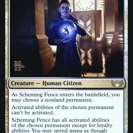 Scheming Fence [Streets of New Capenna Promos] Prerelease Foil