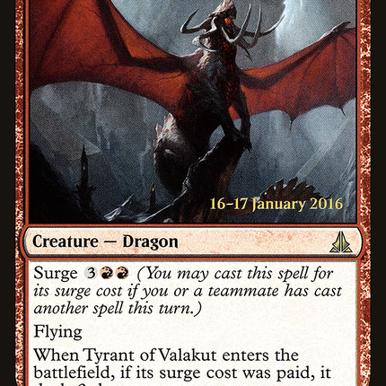 Tyrant of Valakut [Oath of the Gatewatch Promos] Prerelease Foil