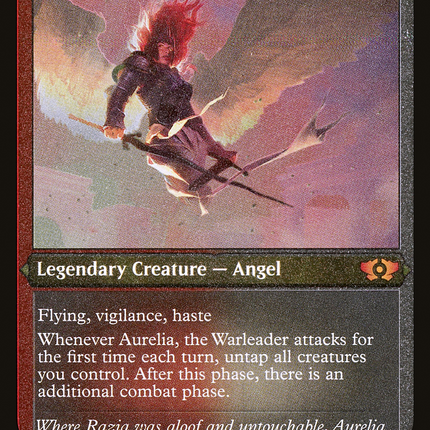 Aurelia, the Warleader [Multiverse Legends] Etched Foil