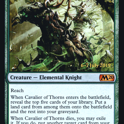 Cavalier of Thorns [Core Set 2020 Promos] Prerelease Foil