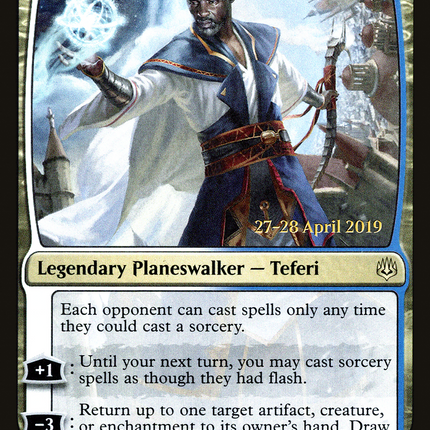 Teferi, Time Raveler [War of the Spark Promos] Prerelease Foil