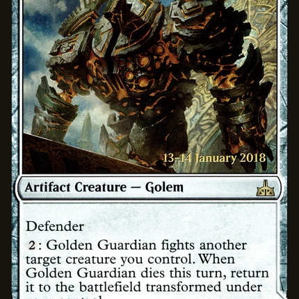 Golden Guardian // Gold-Forge Garrison (compasslanddfc) [Rivals of Ixalan Promos] Prerelease Foil
