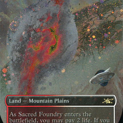 Sacred Foundry (Borderless) [Unfinity] Galaxy Foil
