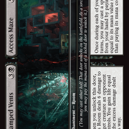 Cramped Vents // Access Maze [Duskmourn: House of Horror Commander] Foil