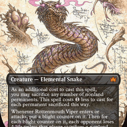 Rottenmouth Viper (Showcase) (Borderless) [Bloomburrow]