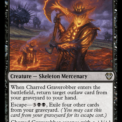 Charred Graverobber [Outlaws of Thunder Junction Commander]