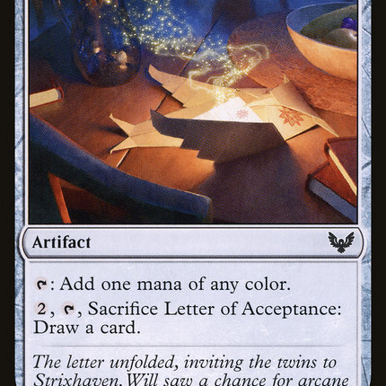 Letter of Acceptance [The List]