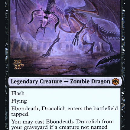 Ebondeath, Dracolich [Adventures in the Forgotten Realms Promos] Prerelease Foil