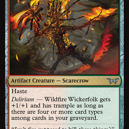 Wildfire Wickerfolk [Duskmourn: House of Horror]