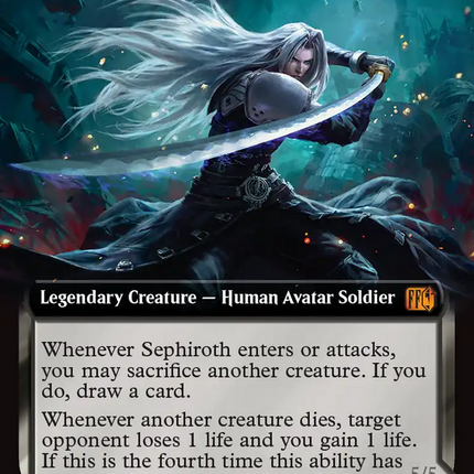 Sephiroth, Fabled SOLDIER // Sephiroth, One-Winged Angel (Extended Art) [FINAL FANTASY] Foil