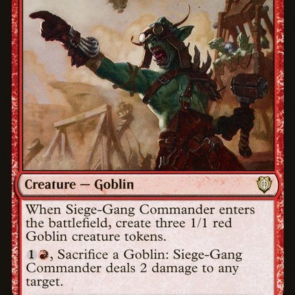 Siege-Gang Commander [Phyrexia: All Will Be One Commander]