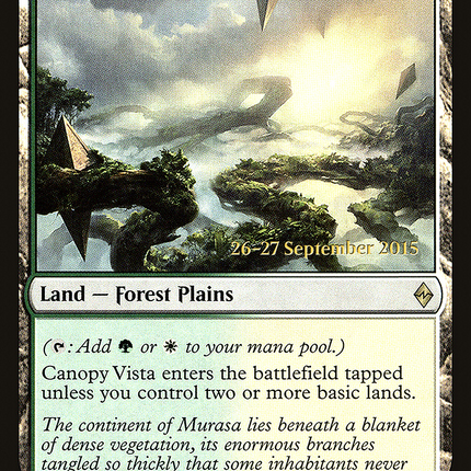 Canopy Vista [Battle for Zendikar Promos] Prerelease Foil