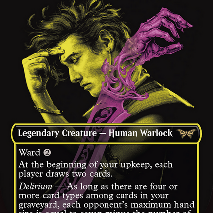 Winter, Misanthropic Guide (Borderless) [Duskmourn: House of Horror]