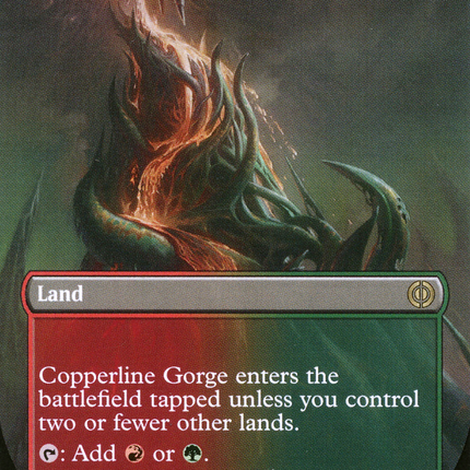 Copperline Gorge (Borderless) [Phyrexia: All Will Be One]