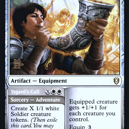 Horn of Valhalla // Ysgard's Call [Battle for Baldur's Gate Promos] Prerelease Foil