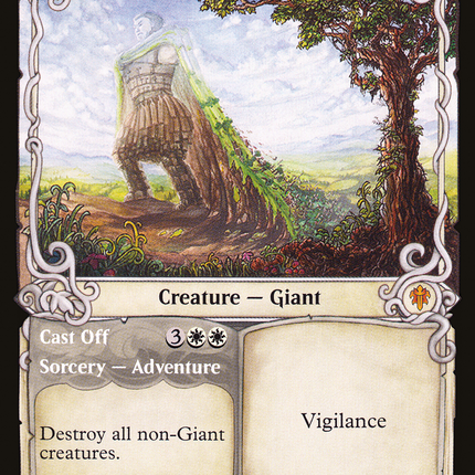 Realm-Cloaked Giant // Cast Off (Showcase) [Throne of Eldraine]