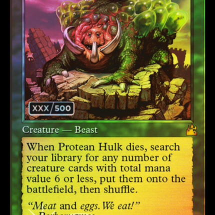 Protean Hulk (Retro) [Ravnica Remastered] Serialized Foil