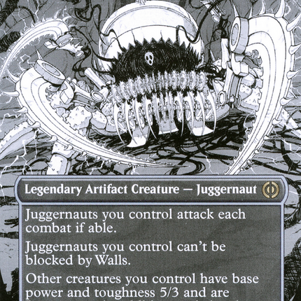 Graaz, Unstoppable Juggernaut (Showcase) (Borderless) [Phyrexia: All Will Be One]