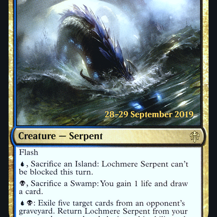 Lochmere Serpent [Throne of Eldraine Promos] Prerelease Foil