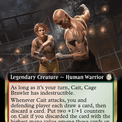 Cait, Cage Brawler (Extended Art) [Fallout] Surge Foil