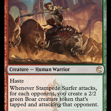 Stampede Surfer [Ravnica: Clue Edition]