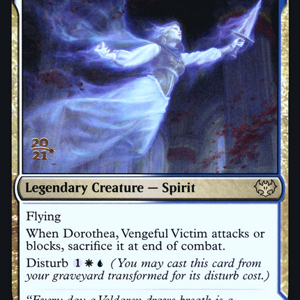 Dorothea, Vengeful Victim // Dorothea's Retribution [Innistrad: Crimson Vow Promos] Prerelease Foil