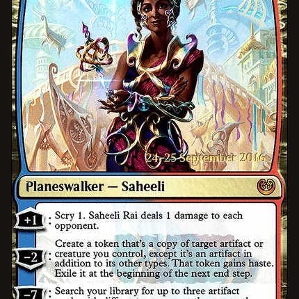 Saheeli Rai [Kaladesh Promos] Prerelease Foil