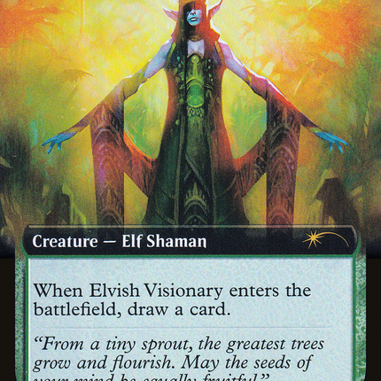 Elvish Visionary (Extended Art) [Secret Lair Drop] Foil