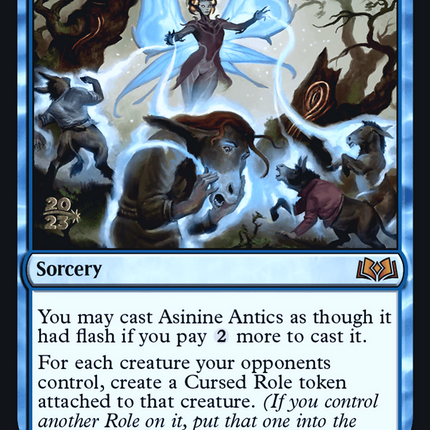 Asinine Antics [Wilds of Eldraine Promos] Prerelease Foil