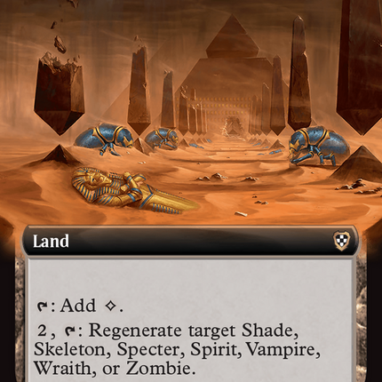 Accursed Duneyard (Extended Art) [Commander: Aetherdrift]