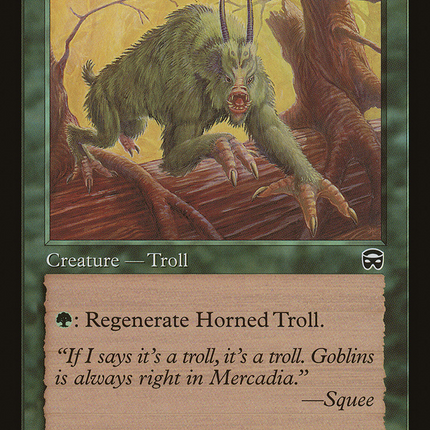 Horned Troll [Mercadian Masques]