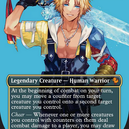Tidus, Yuna's Guardian (Borderless) [Commander: FINAL FANTASY] Foil