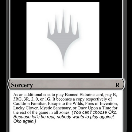 Banned Eldraine Card [Unknown Event]