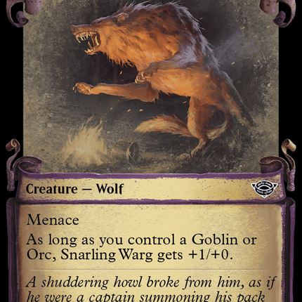Snarling Warg (Showcase) [The Lord of the Rings: Tales of Middle-earth]