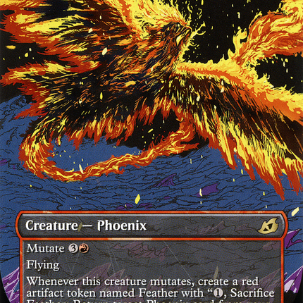 Everquill Phoenix (Showcase) (Borderless) [Ikoria: Lair of Behemoths]