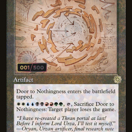 Door to Nothingness (Retro) [The Brothers' War Retro Artifacts] Serialized Foil