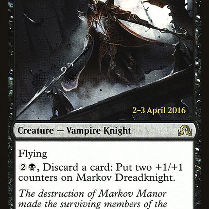 Markov Dreadknight [Shadows over Innistrad Promos] Prerelease Foil