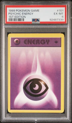 1999 Pokemon Game Psychic Energy #101 1st Edition PSA EX-MT 6
